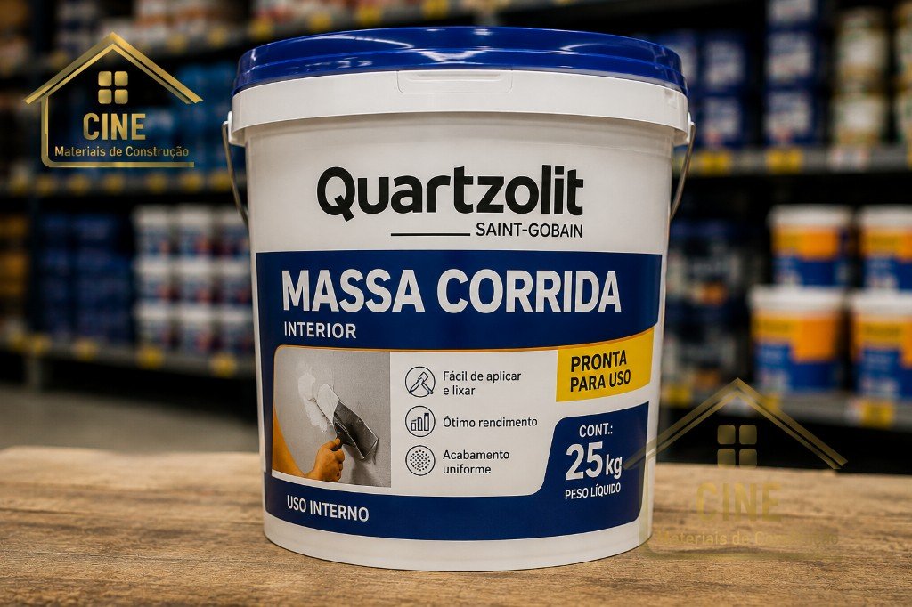 Balde de massa corrida para interior de 25kg